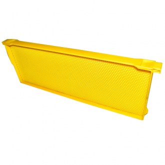 Langstroth 2/3 159 műanyag keret - termo - sárga